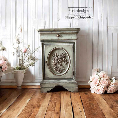 Re-Design with Prima, Decor Poly, Appliqués, Velvet Cascade Left, Roses, Flexible,  Lightweight, Bendable, Creative Projects, 9.5″x7″x0.5″ Re-Design with Prima