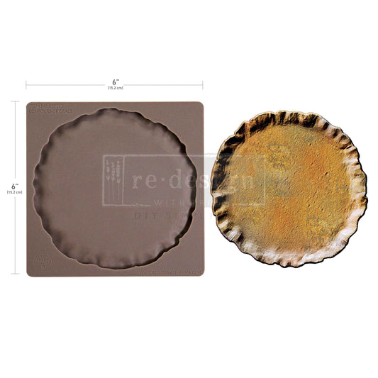 Redesign with Prima, Silicone Mold, Vintage Style, Decor Moulds®, Contours Of Grace, Jewelry Dishes, Keepsakes, 6″x6″x8mm, Food Safe