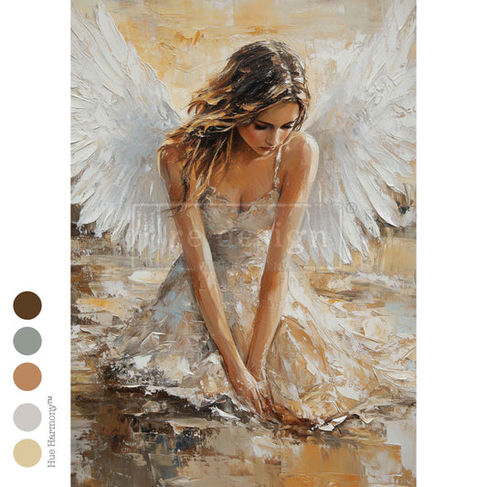 Re-Design with Prima Decoupage Fiber, Angelic Reverie, 1 sheet, A3 11.7″x16.5″, 2026