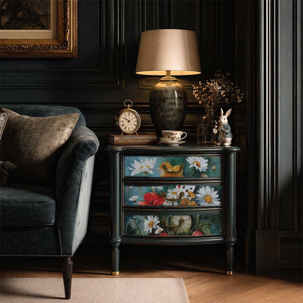 Re-Design with Prima, Decoupage Fiber, Time Rooted In Wonderland – Whimsical Floral, A2 16.54″x23.39″