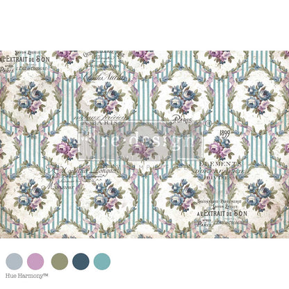 Re-Design with Prima Decoupage Fiber Paper, The Apothecary’s Trousseau, French Floral Inspired, 1 sheet, 19.5″x30″