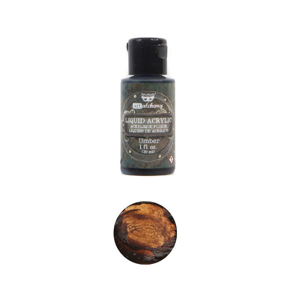 Finnabair Art Alchemy, Liquid Acrylic Paint, Coral, Vibrant, Colors, 30 ml