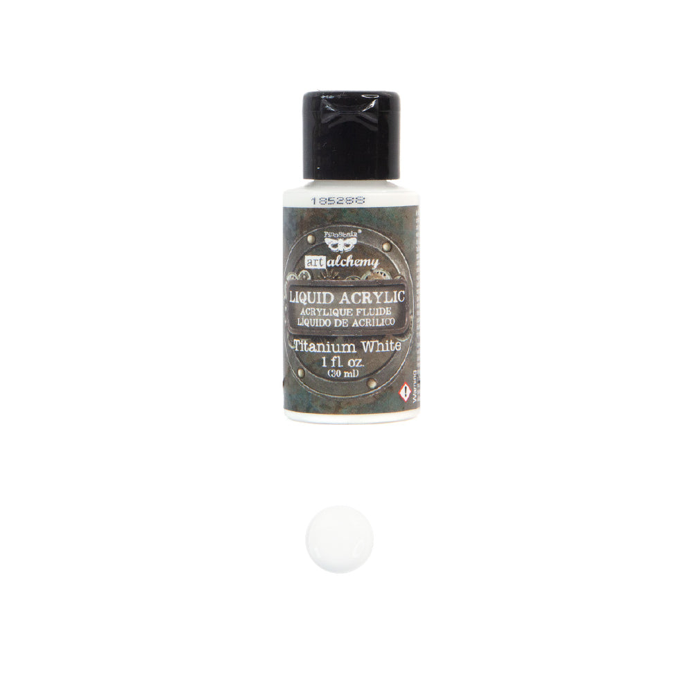 Finnabair Art Alchemy, Liquid Acrylic Paint, Coral, Vibrant, Colors, 30 ml