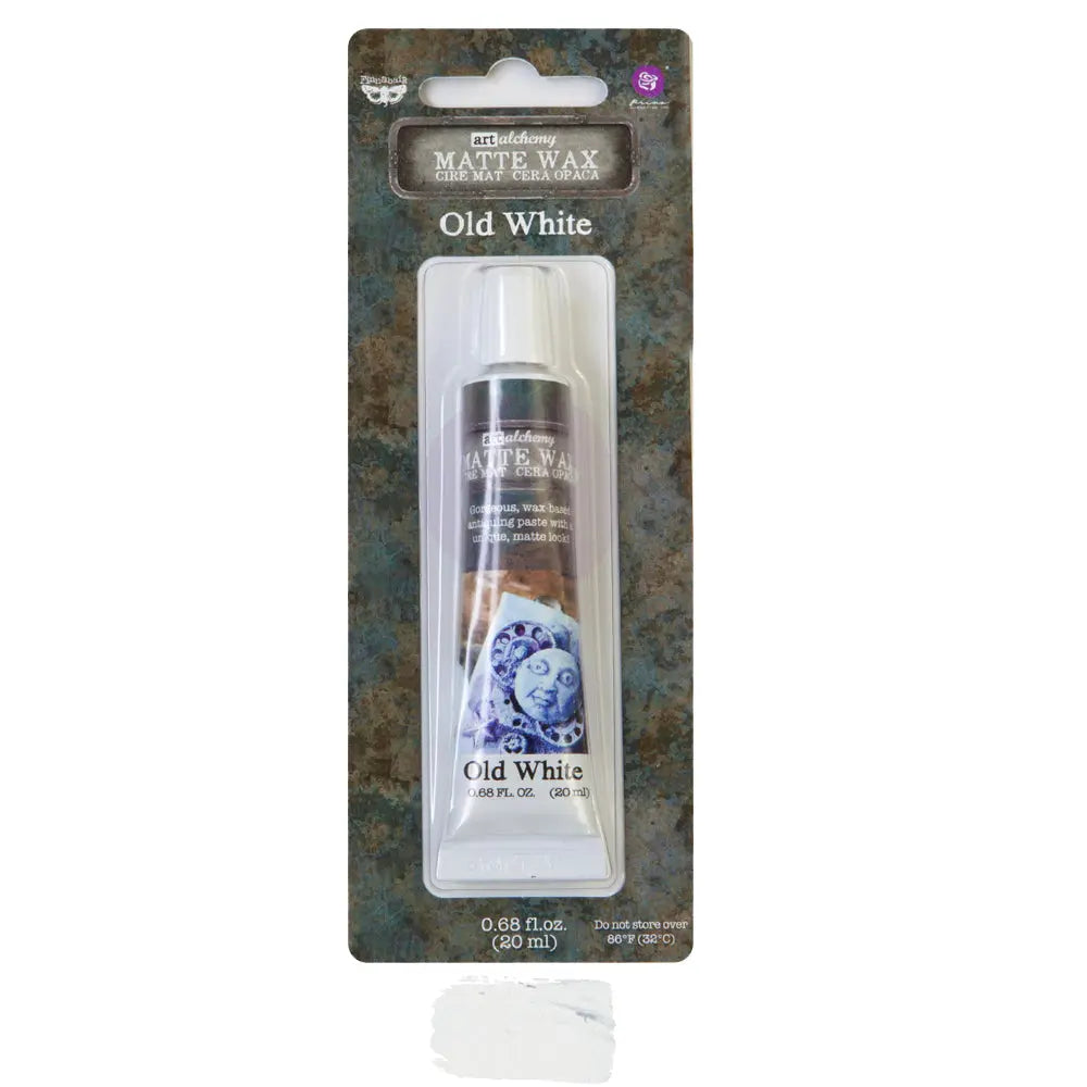 Re-Design with Prima, Art Alchemy, Wax Paste, Matte, Antiquing Wax, Charcoal Black, Sepia, Old White, Stained Wood, French Lavender, Rusty Red, Ochre, 20 ml Re-Design with Prima