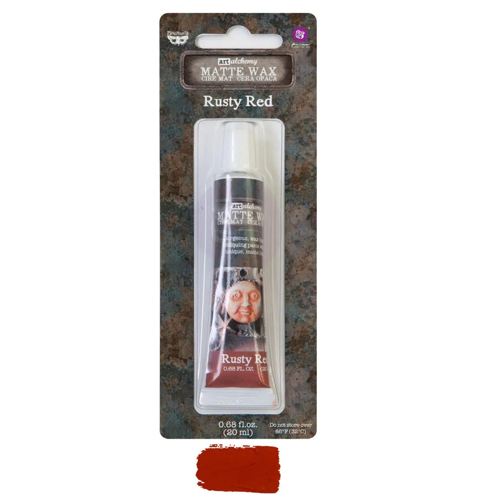 Re-Design with Prima, Art Alchemy, Wax Paste, Matte, Antiquing Wax, Charcoal Black, Sepia, Old White, Stained Wood, French Lavender, Rusty Red, Ochre, 20 ml Re-Design with Prima