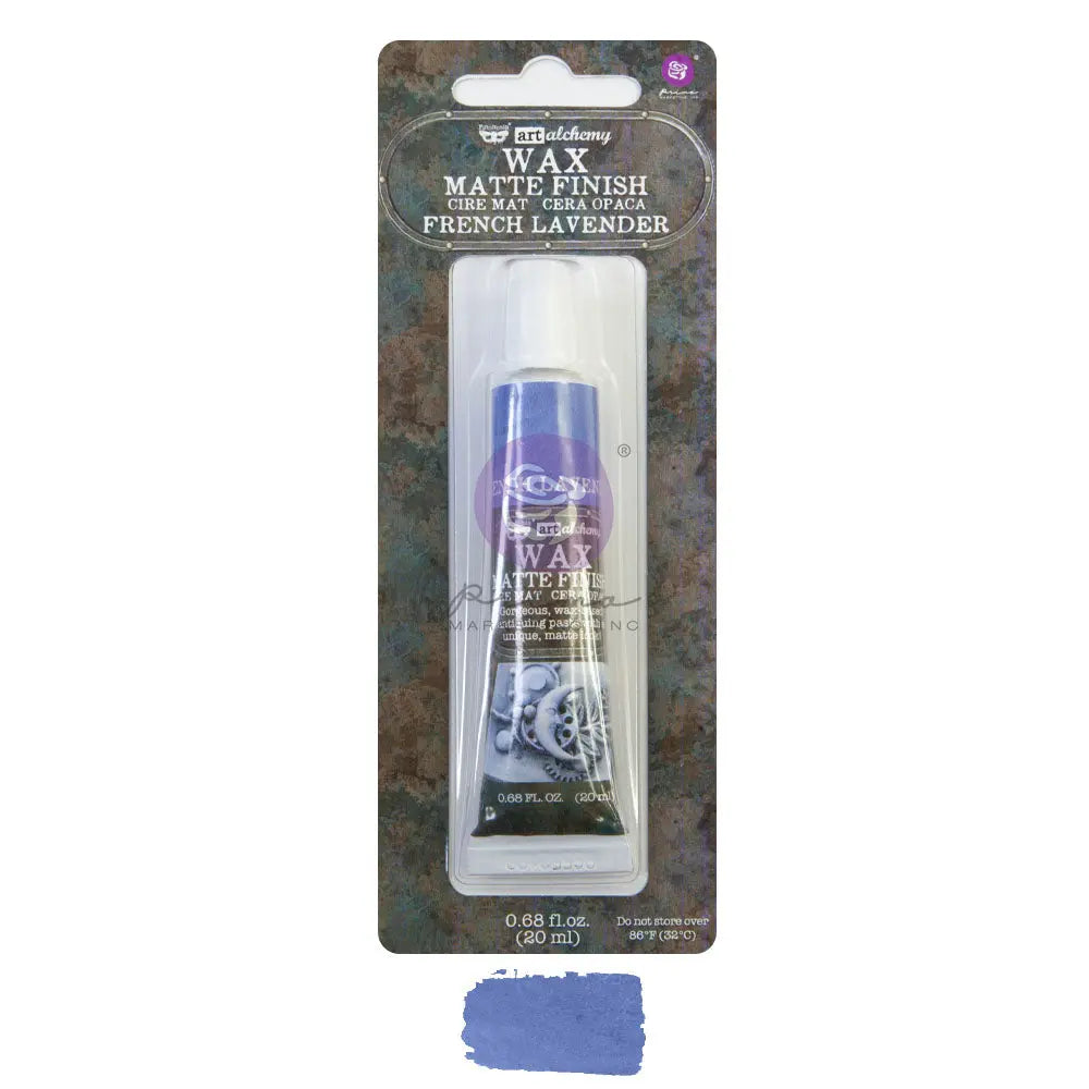 Re-Design with Prima, Art Alchemy, Wax Paste, Matte, Antiquing Wax, Charcoal Black, Sepia, Old White, Stained Wood, French Lavender, Rusty Red, Ochre, 20 ml Re-Design with Prima