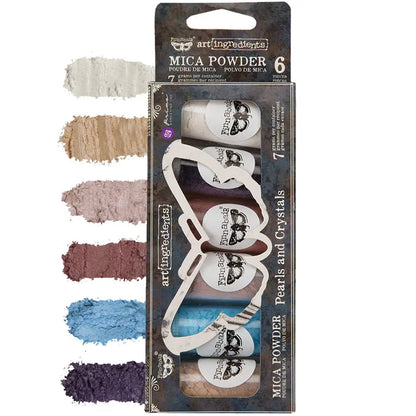 Re-Design, Prima, Finnabair, Art Ingredients, Mica Powder, Sets of 6, Vintage Roses, Pearl and Crystals,  Winter Tales, Mixed Media Re-Design with Prima