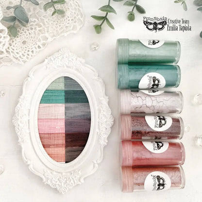 Re-Design, Prima, Finnabair, Art Ingredients, Mica Powder, Sets of 6, Vintage Roses, Pearl and Crystals,  Winter Tales, Mixed Media Re-Design with Prima