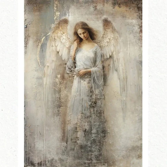 Re-Design with Prima, A1 Decoupage Fiber Pack, Divine Messenger, Angel, Mixed Media, 23.4" x 33.1"