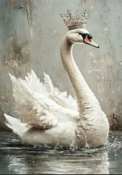 Re-Design with Prima, A1 Decoupage Fiber Pack, Frida's Essence, Siren's Serenity, White, Crowned Swan, Mixed Media, 23.4" x 33.1" Re-Design with Prima