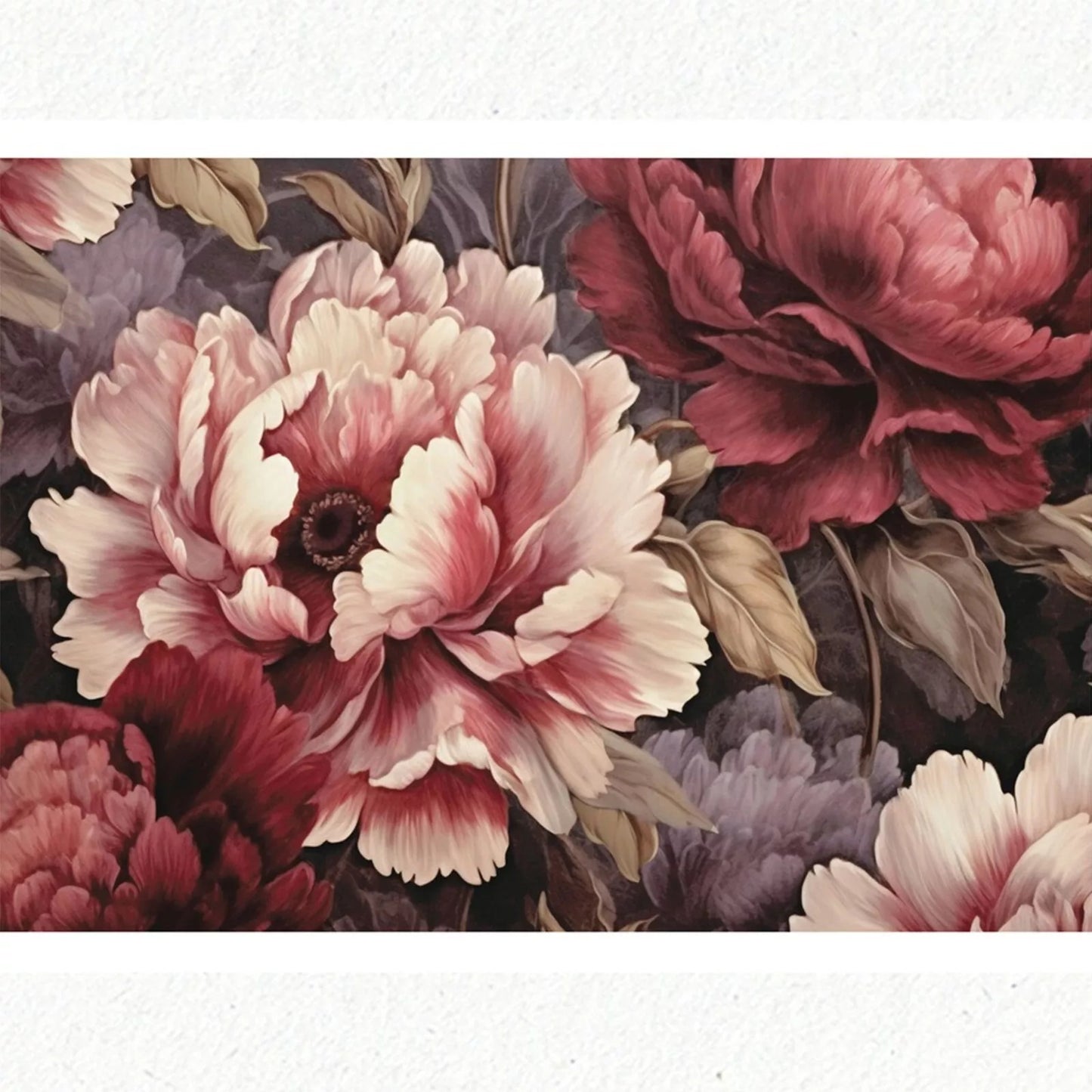 Re-Design with Prima, A1 Decoupage Fiber Pack, Dreamy Rose Cascade, Pink Roses, Mixed Media, 23.4" x 33.1"