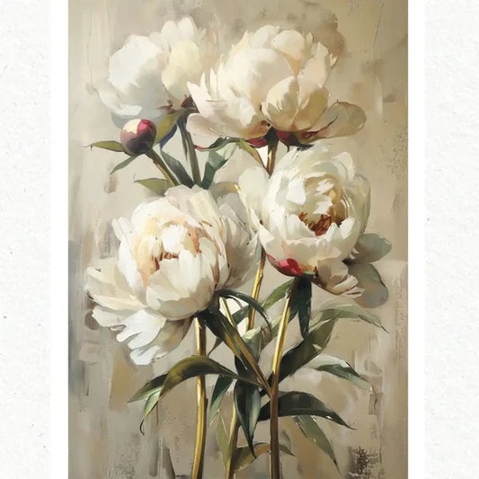 Re-Design with Prima, A1 Decoupage Fiber Pack, The Art of Blooming, White Flowers, Begonias, Mixed Media, 23.4" x 33.1"