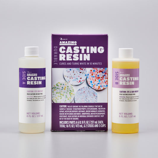 Re-Design, Alumite, Amazing Casting Resin, 10 Minute Cure, Casting Material, Decor Molds, Includes Parts A, B, 8 Fl oz each, Multi-purpose