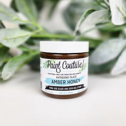 Paint Couture, Glaze, Water-based, metallic, Wood Stain, Top coat, Self-leveling, Antiqued Aged Look, 1 oz Paint Couture!