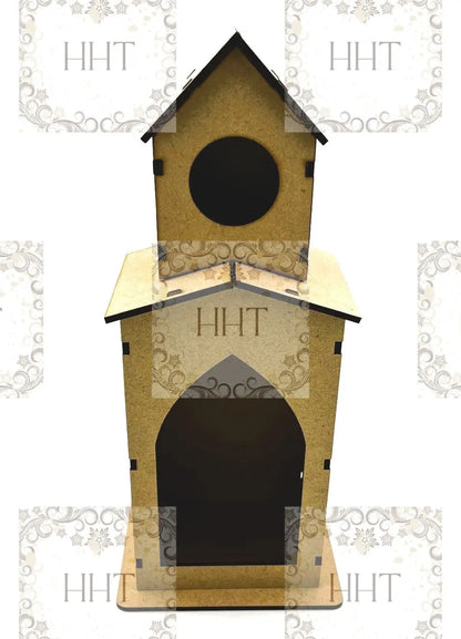 Laser Cut MDF, Bird House, Craft, Base, Blank, Canvas, Decoupage, Mixed Media, Paintable, 11 pc, 6"w x 4"l x 6"h, Decorative, Buildable Kit (Copy) Handcrafted Holiday Traditions