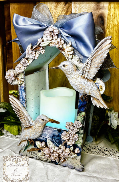 Laser Cut MDF, Buildable, Bird House Candle Holder, Shadow Box Kit, Diorama, Display, Blank, Base, Planter, Decoupage, Mixed Media, Crafts