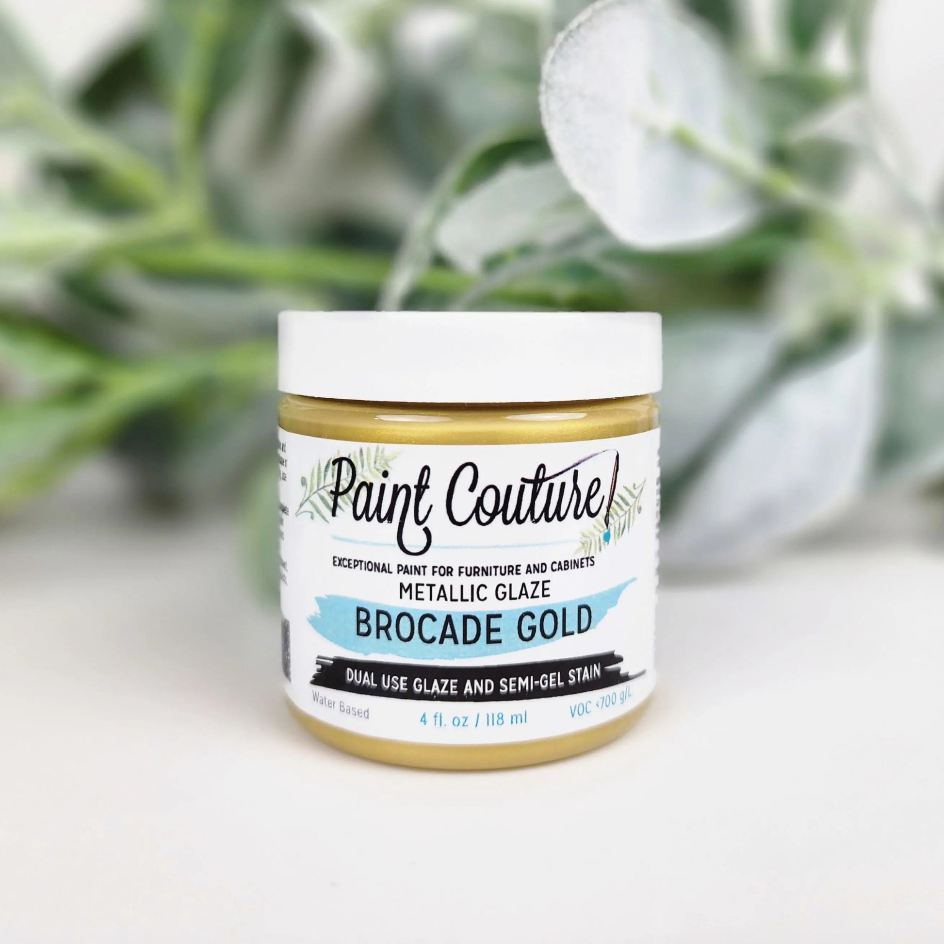 Paint Couture, Glaze, Water-based, metallic, Wood Stain, Top coat, Self-leveling, Antiqued Aged Look, 1 oz Paint Couture!