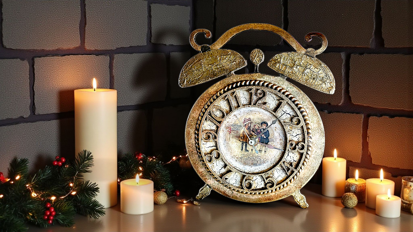 Laser Cut, MDF, Vintage Style, Clock, Blank, Base, Plaque, Ornament, 3 pc, Decoupage, Mixed Media, Crafts, 6 3/4" x 8 1/2"