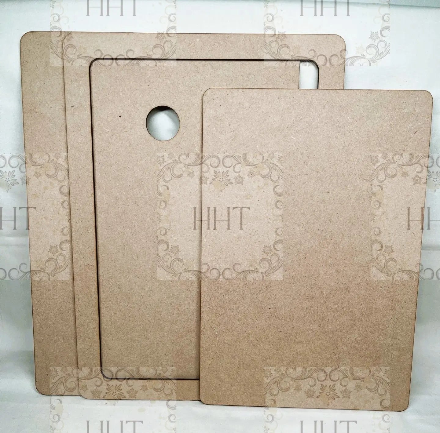 Laser Cut MDF, Interchangeable, Plaque, Panel, Blank, Sign, Base, Frame, 3 piece, Decoupage Mixed Media, Crafts, 3 sizes Handcrafted Holiday Traditions