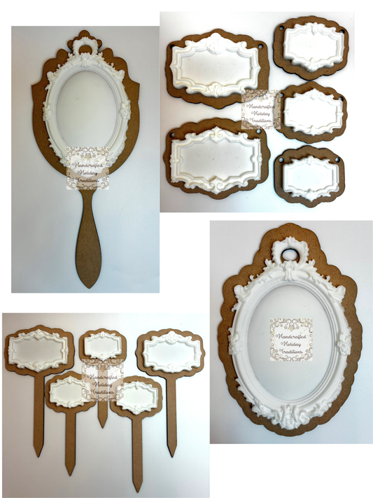 Laser Cut MDF Base Blanks for LaBlanche Moulds, Tags and Labels, Pendant, 2026 Spring Release