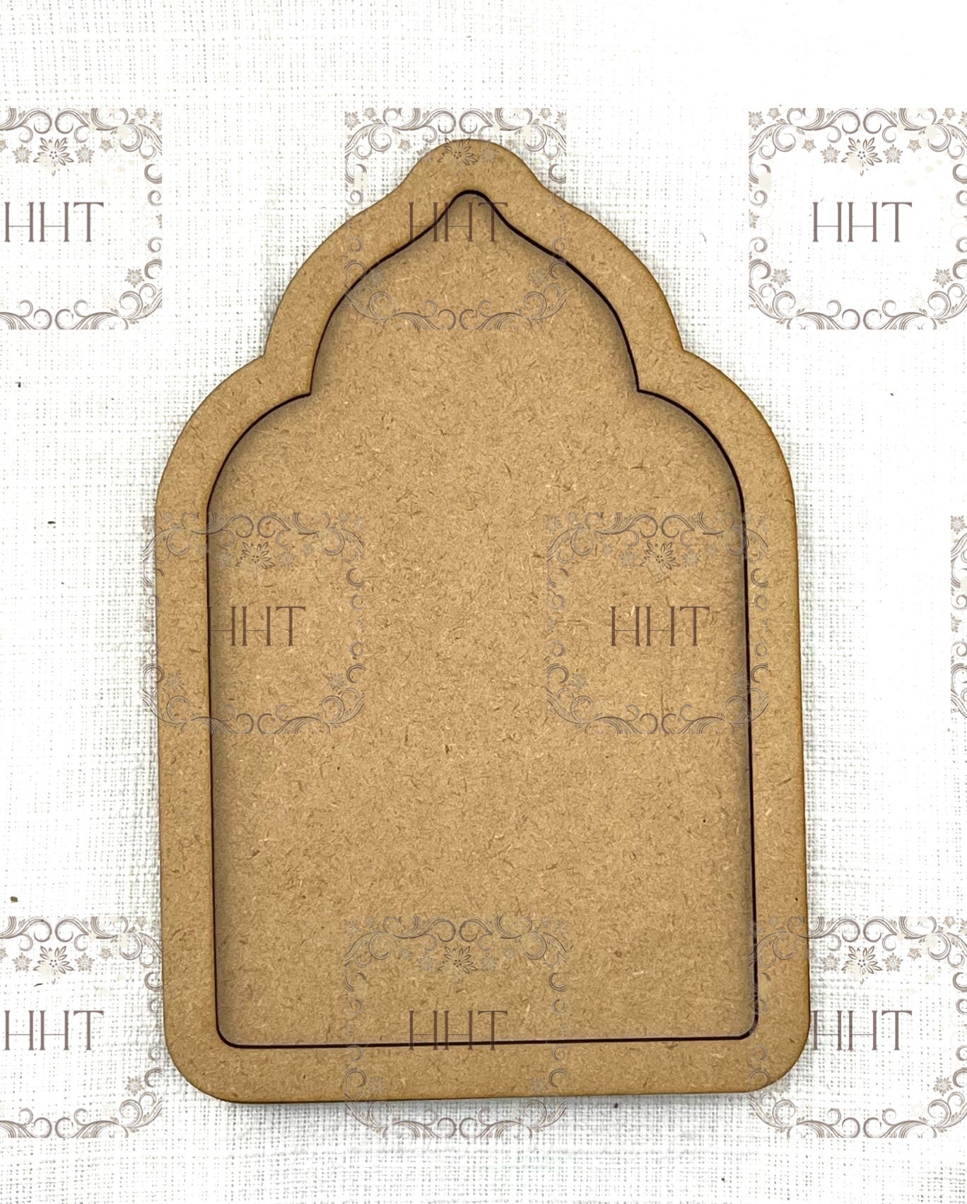 Laser Cut MDF, Cloche Backing, Framed, Panel, Plaque, Blank Base, Canvas for Decoupage, Mixed Media, 2 piece, Creative, Crafts, 2 variations