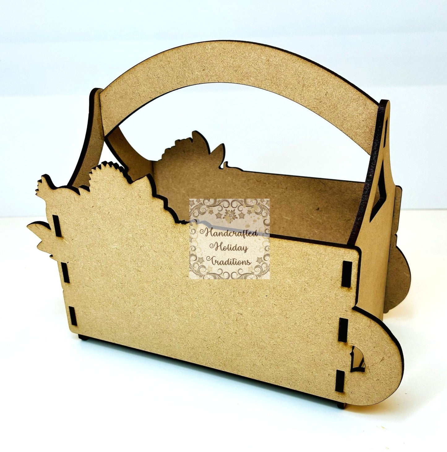 Laser Cut MDF IOD Cornucopia Mould Castings Basket Kit, Thanksgiving, Blank Base, Decoupage, Mixed Media, DIY Crafts