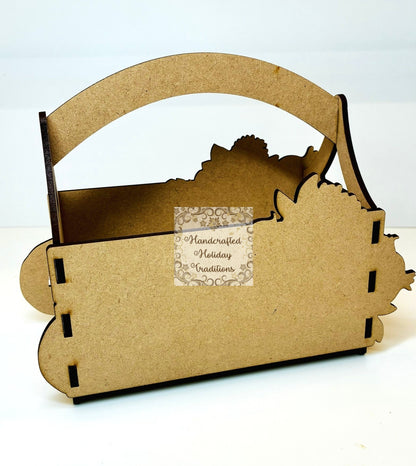 Laser Cut MDF IOD Cornucopia Mould Castings Basket Kit, Thanksgiving, Blank Base, Decoupage, Mixed Media, DIY Crafts