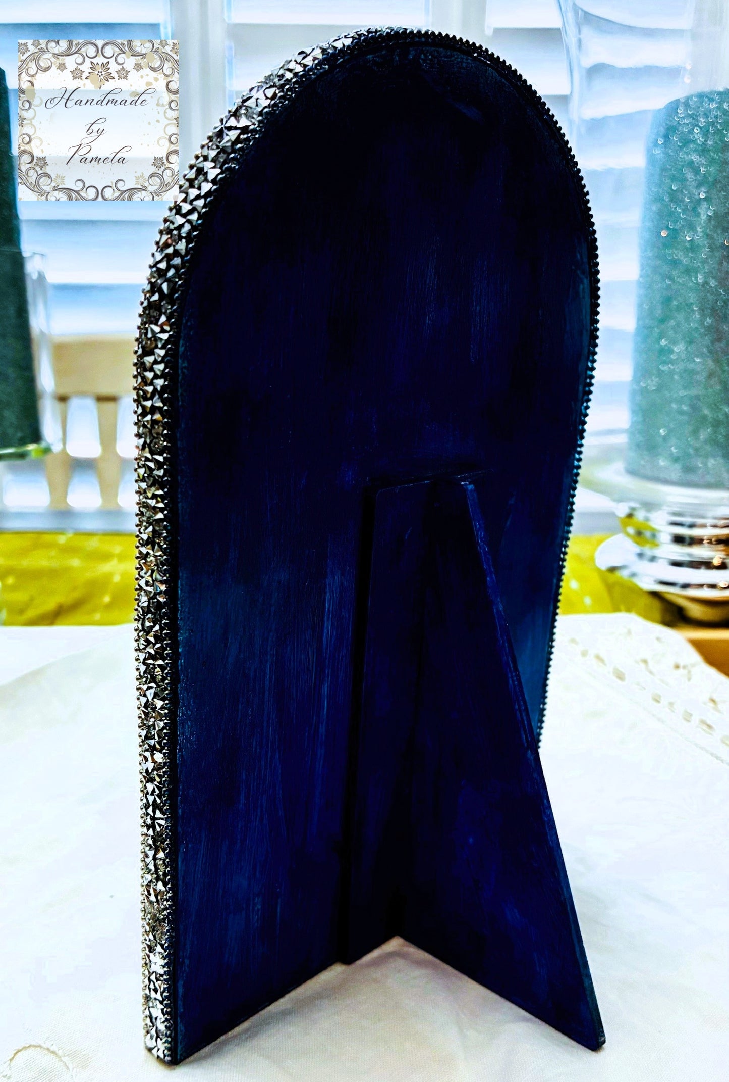 Handcrafted by Pamela, Decoupage, Mixed Media, Peacock Picture, Home Decor Handmade by Pamela