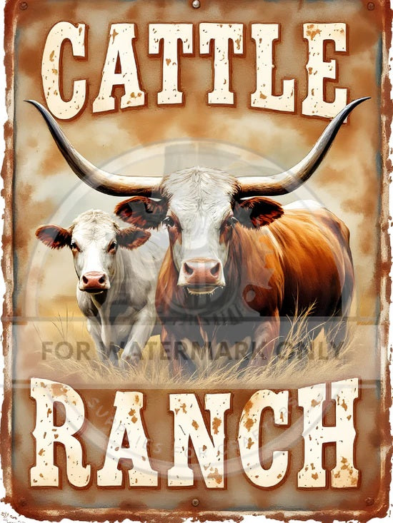 Decoupage Central, Rice Paper, Ranch, Cows, Cattle, Country, Farm, DC760,  Mixed Media, A4 8.27x11.69