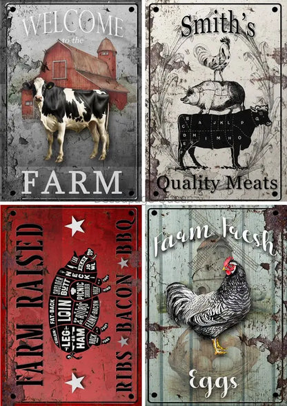 Handcrafted, Country Style, Decorative Pitcher, Decoupage, Mixed Media, Cow, Hen, Kitchen Decor Handmade by Pamela