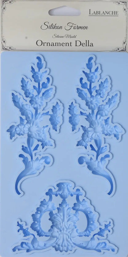 LaBlanche, Silicone Mould, Mold, Limited Edition, Ornament Della, Scrolls, Flourishes, Food Safe, Silicone Mold, 12.7 x 20.3 cm LBMF066 LaBlanche