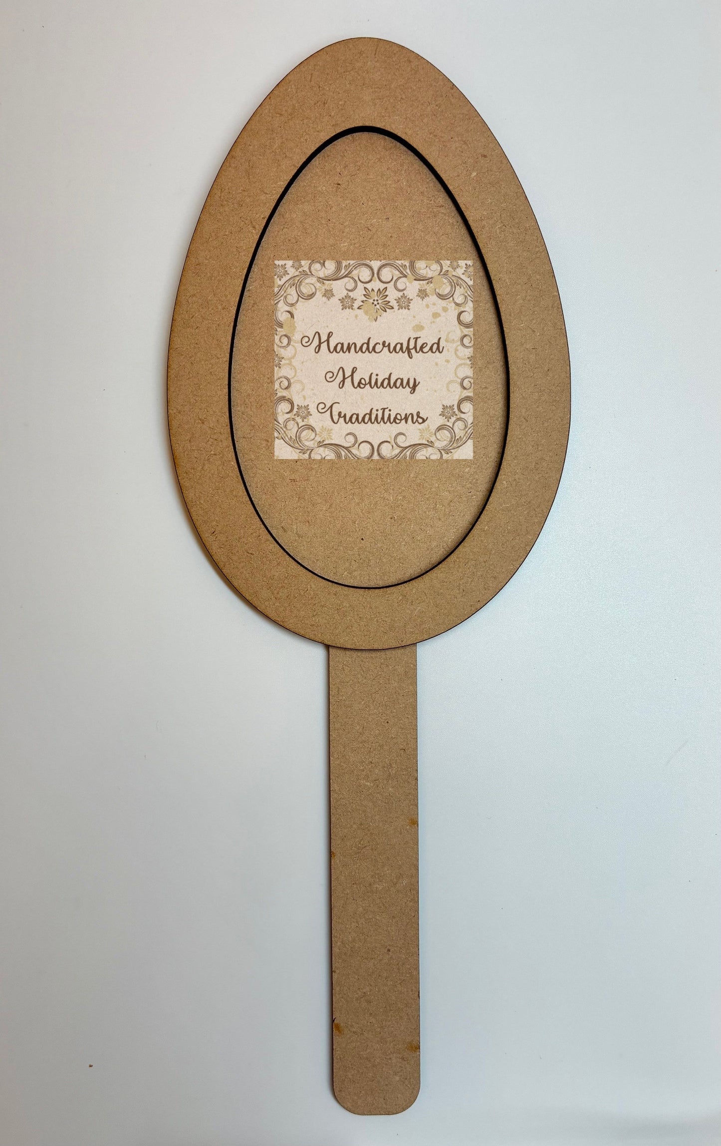 Laser cut MDF Easter Egg Pick