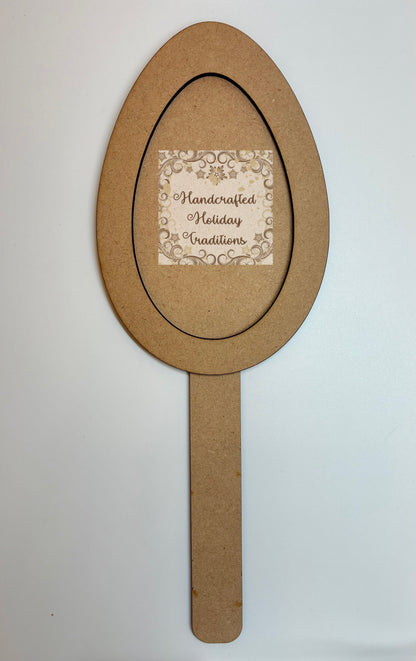 Laser cut MDF Easter Egg Pick