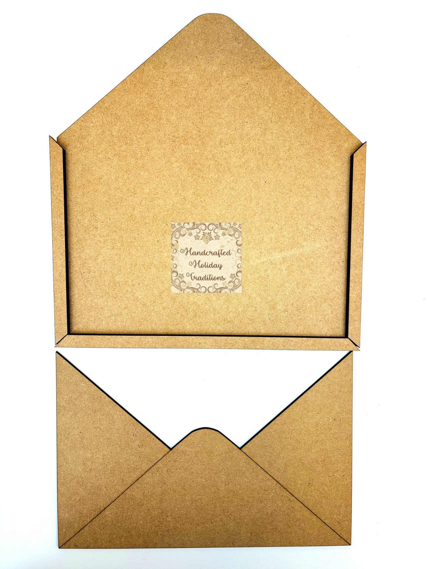 Laser Cut MDF 3D Envelope, Blank Base Paintable Craft Kit, Unfinished Wood, 5 piece, Decoupage, Crafts, Mixed Media