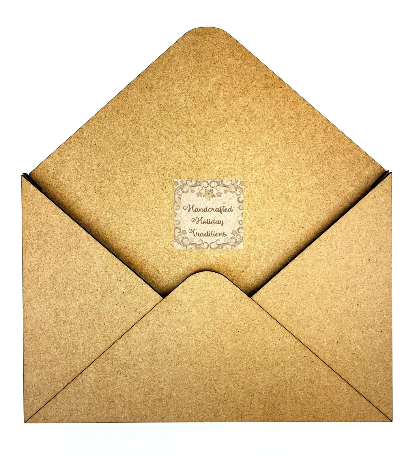 Laser Cut MDF 3D Envelope, Blank Base Paintable Craft Kit, Unfinished Wood, 5 piece, Decoupage, Crafts, Mixed Media