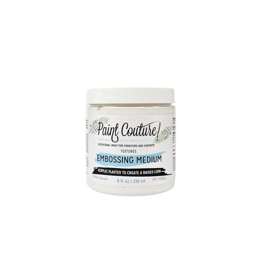Paint Couture, Embossing Medium, Texture, Acrylic Plaster for stenciling and texture, 4 oz