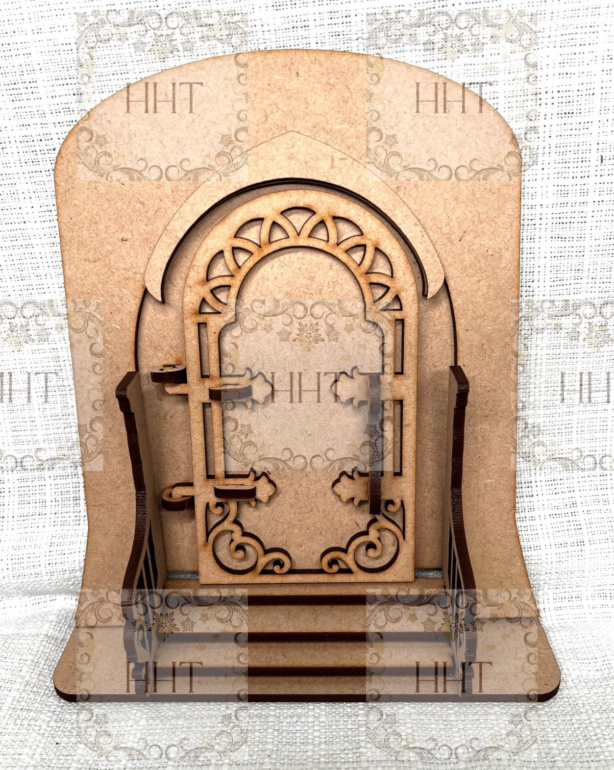 Laser Cut, MDF, Fairy, Miniature, Door, Buildable, Blank, Base, Canvas, Crafts, Decoupage, Mixed Media