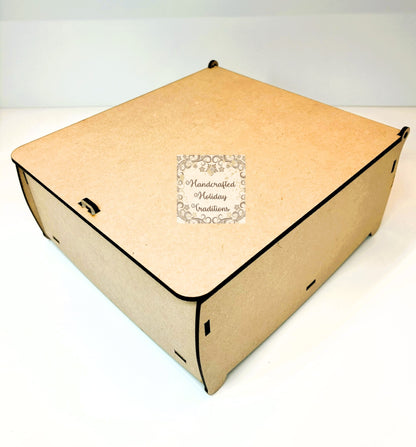 Laser Cut MDF Flip Top Box, Blank Base, Unfinished, Paintable, Decoupage, Mixed Media, Home Decor, Crafts