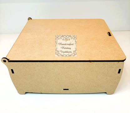 Laser Cut MDF Flip Top Box, Blank Base, Unfinished, Paintable, Decoupage, Mixed Media, Home Decor, Crafts