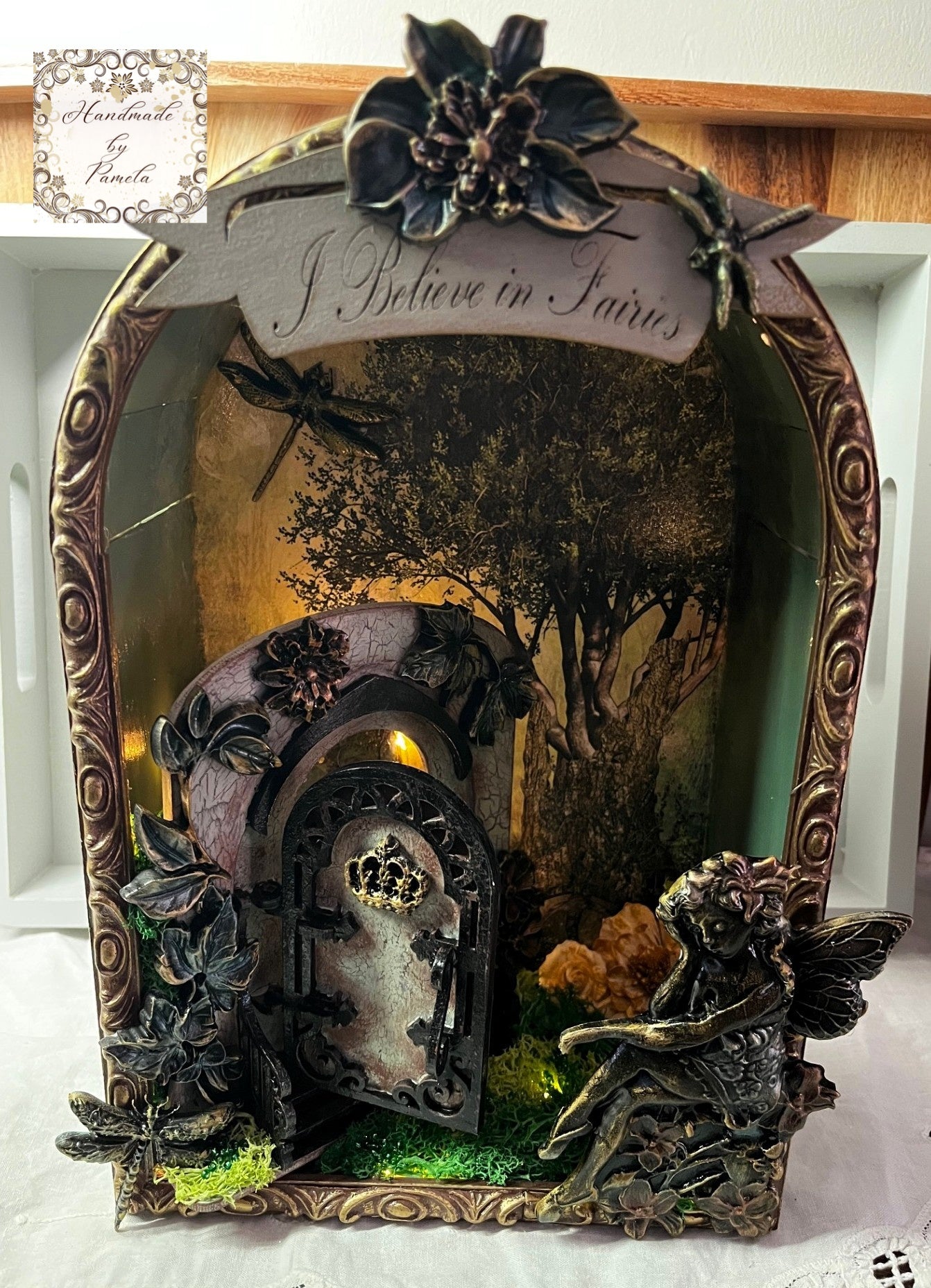 Laser Cut, MDF, Fairy, Miniature, Door, Buildable, Blank, Base, Canvas, Crafts, Decoupage, Mixed Media