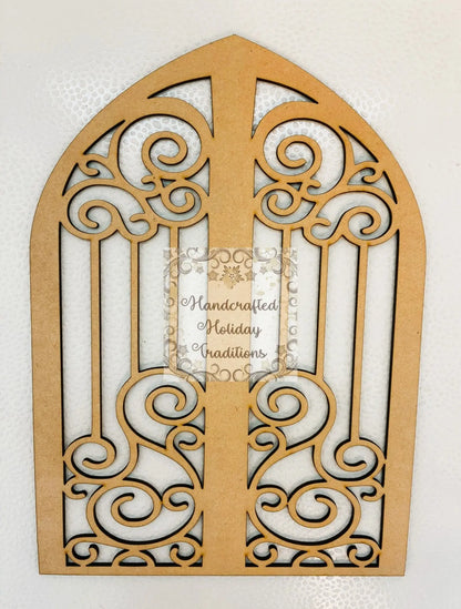 Laser Cut, MDF, Vintage Style, Gate, Base, Blank, Plaque, Panel, Decoupage, Mixed Media, Crafts Handcrafted Holiday Traditions