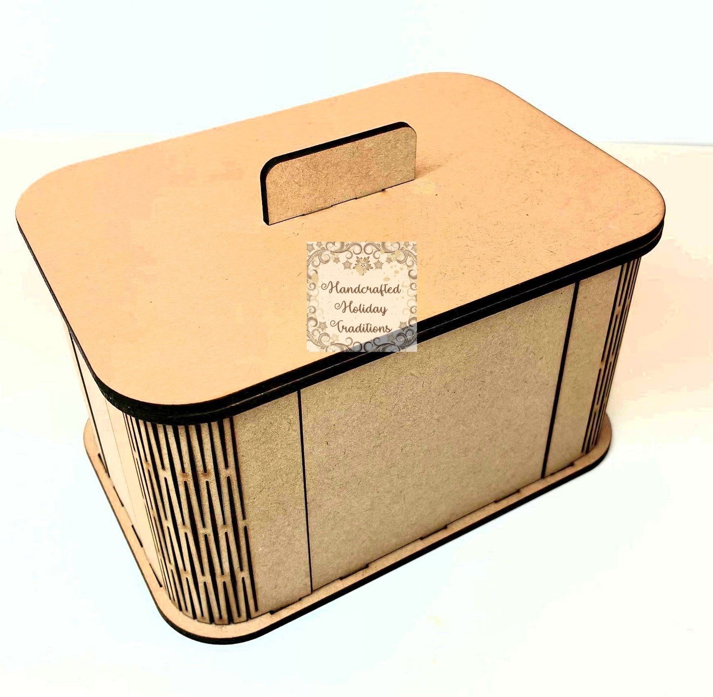 Laser Cut MDF Box Kit with Lid Craft Kit, Blank Base, Unfinished, Paintable, Decoupage, Mixed Media, Home Decor, Crafts