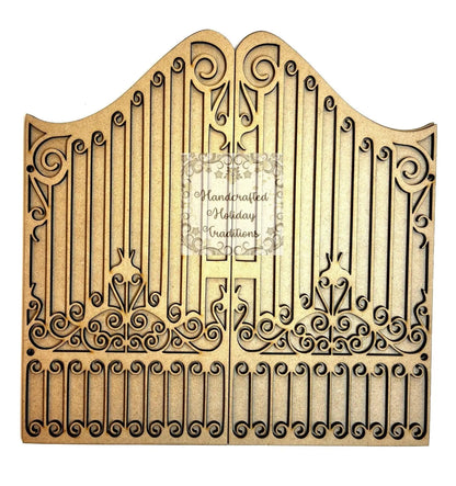 Laser Cut, MDF, Vintage Style, Gothic Gate, 3 piece, Triptych, Table Top, Screen, Base, Blank, Plaque, Panel, Decoupage, Mixed Media, Crafts Handcrafted Holiday Traditions