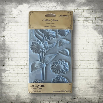 LaBlanche, Silicone Mould, Mold, Limited Edition, Gerbera, Flowers, Food Safe, Silicone Mold, 12.7 x 20.3 cm LMF087 LaBlanche