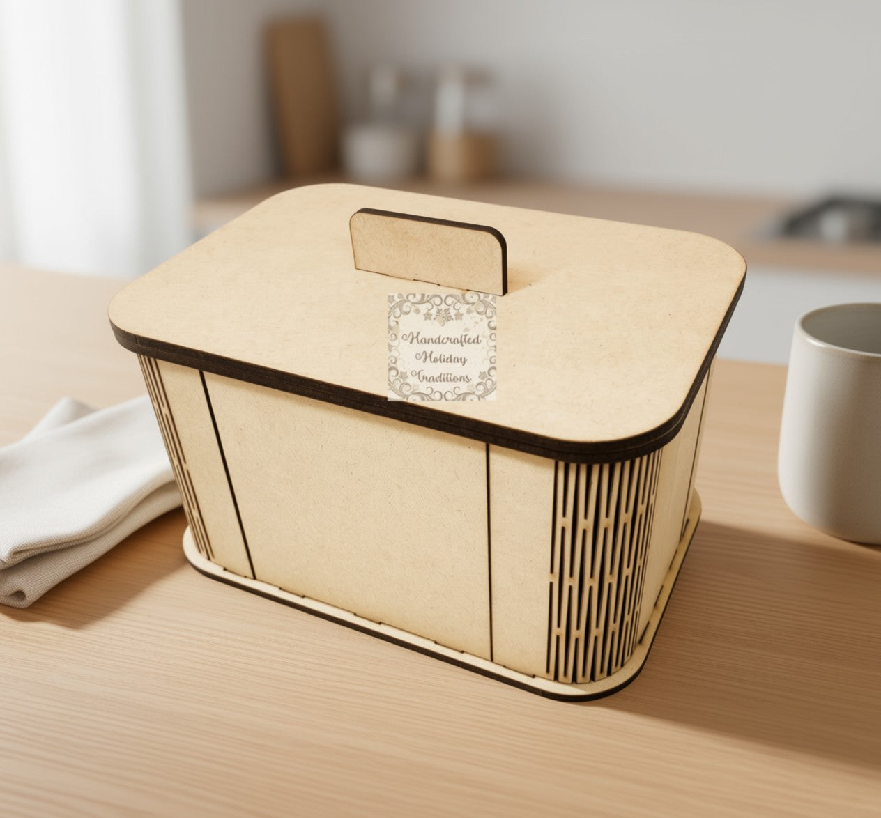 Laser Cut MDF Box Kit with Lid Craft Kit, Blank Base, Unfinished, Paintable, Decoupage, Mixed Media, Home Decor, Crafts