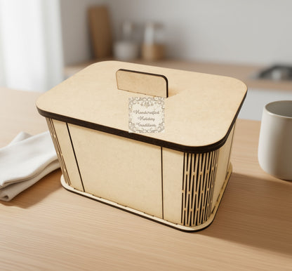 Laser Cut MDF Box Kit with Lid Craft Kit, Blank Base, Unfinished, Paintable, Decoupage, Mixed Media, Home Decor, Crafts
