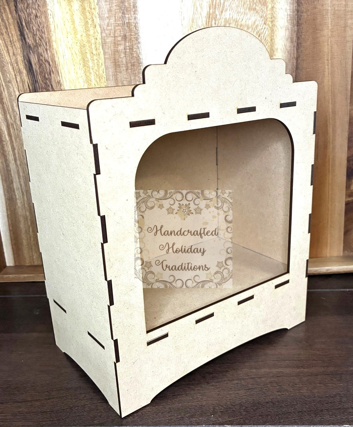 Laser Cut, MDF, Buildable, Shadow Box Kit, Diorama, Display, Blank, Base, Decoupage, Mixed Media, Crafts, 8 1/2"w x 11"h x 5"d
