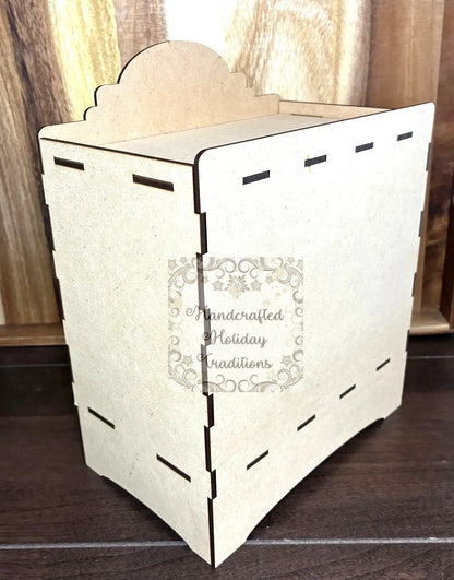 Laser Cut, MDF, Buildable, Shadow Box Kit, Diorama, Display, Blank, Base, Decoupage, Mixed Media, Crafts Handcrafted Holiday Traditions