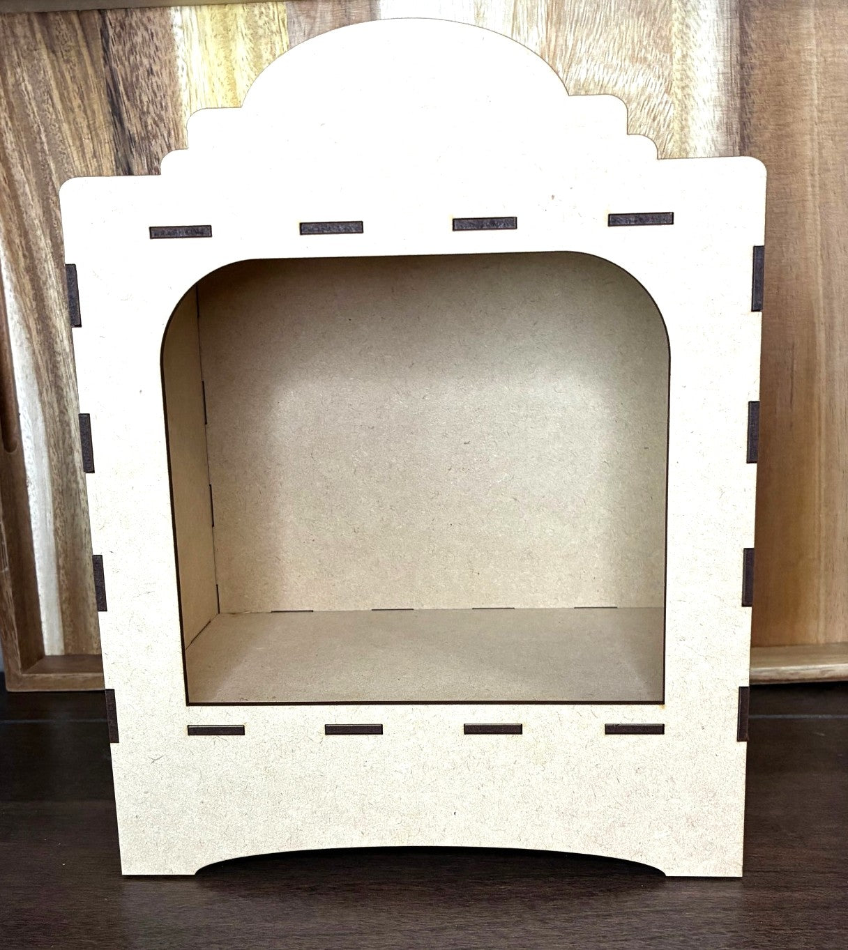 Laser Cut, MDF, Buildable, Shadow Box Kit, Diorama, Display, Blank, Base, Decoupage, Mixed Media, Crafts, 8 1/2"w x 11"h x 5"d