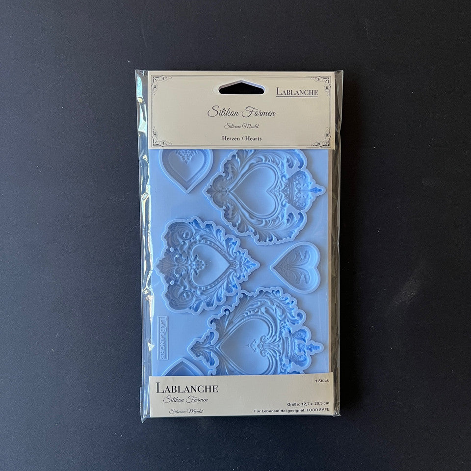 Laser Cut, MDF, Vintage Style LaBlanche Castings, Hearts, Backing, Ornaments, Blank, Base, Decoupage, Mixed Media, Crafts